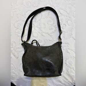 The Sak Embossed Black Shoulder Bag